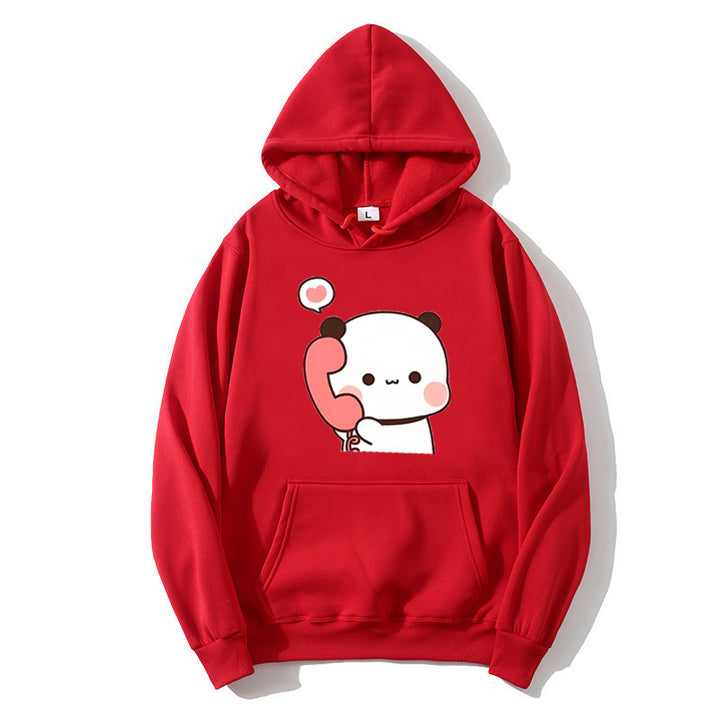 Ladies' hoodie with playful panda design Chic & Stil