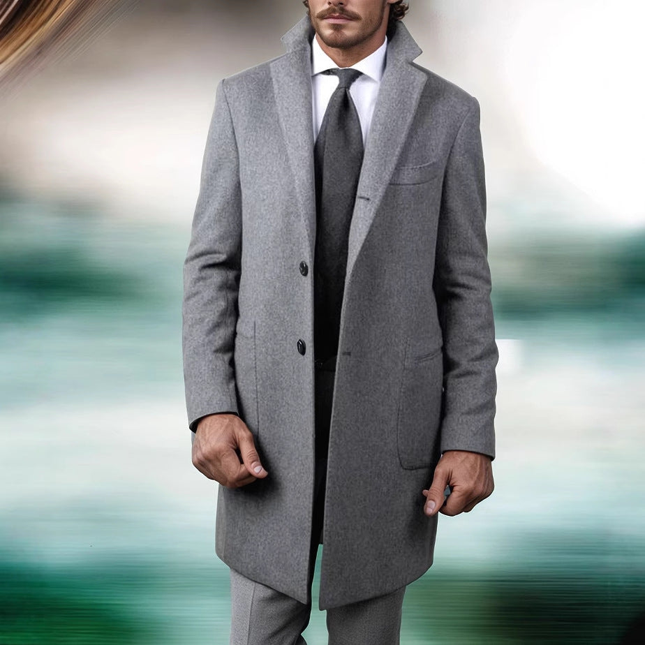 Elegant cotton trench coat for men with refined pockets and modern cut Lune London