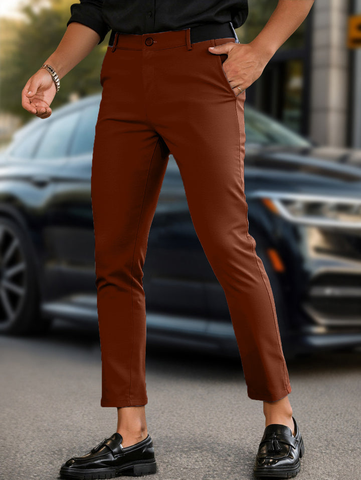 Lune London slim-fit trendy chino pants for men