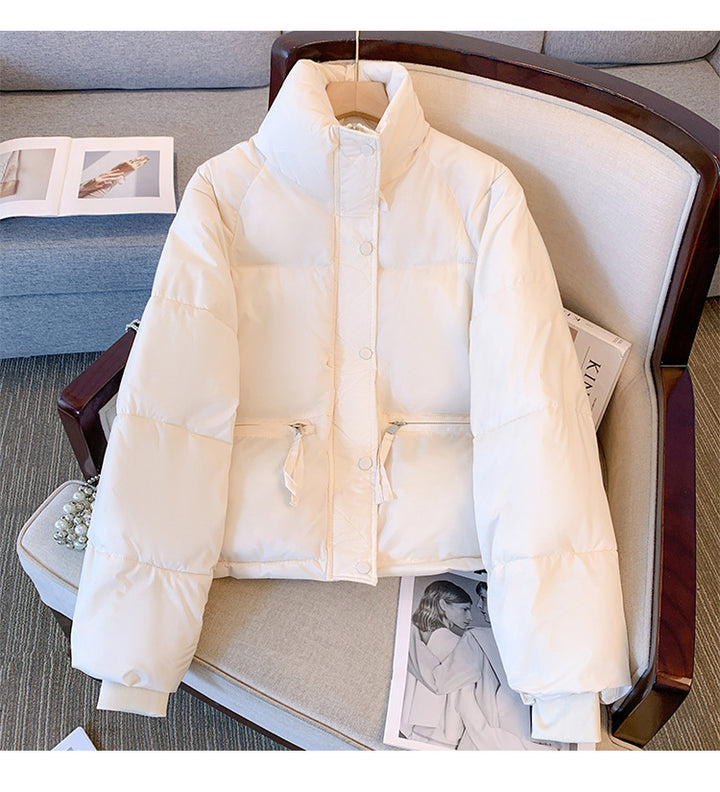 Ladies Lightweight Quilted Jacket with High Collar and Practical Pockets Lune London