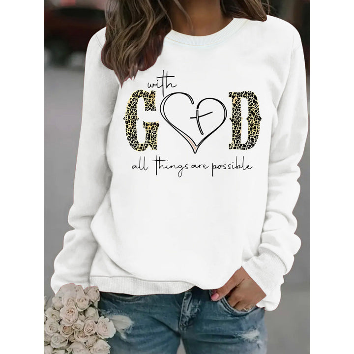 Sweat-shirt pour femmes avec design de mode créatif et message motivant Chic & Stil