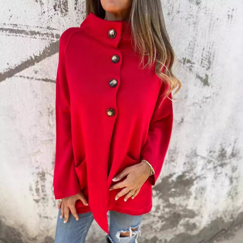 Women’s knit jacket with large pockets and relaxed fit Lune London