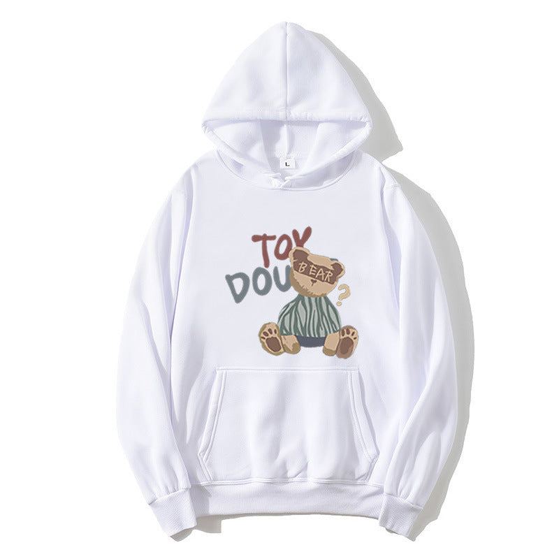 Womens hoodie with playful bear motif Chic & Stil