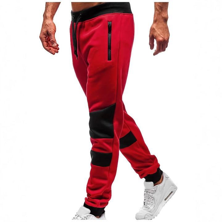 Men's casual sports pants in breathable material with contrasting details Lune London