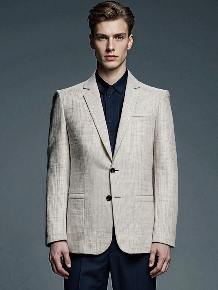 Modern Slim-Fit Blazer for men with textured surface Lune London