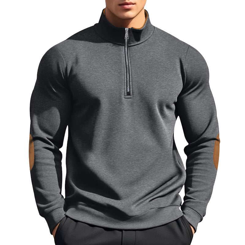 Men's functional pullover with high collar and zipper Chic and style
