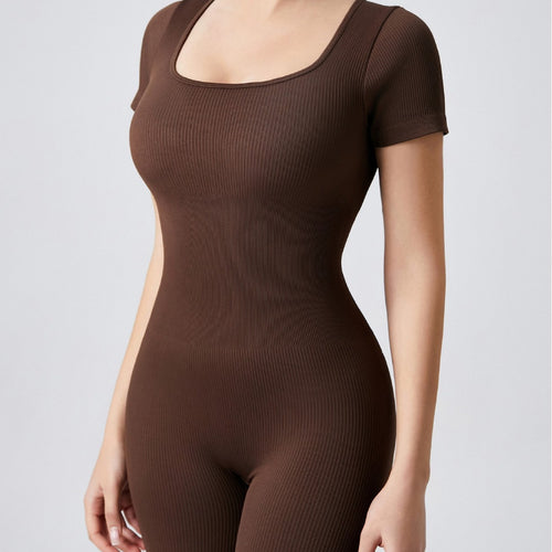 Ladies Short Sleeve Sporty Jumpsuit with Great Comfort Lune London
