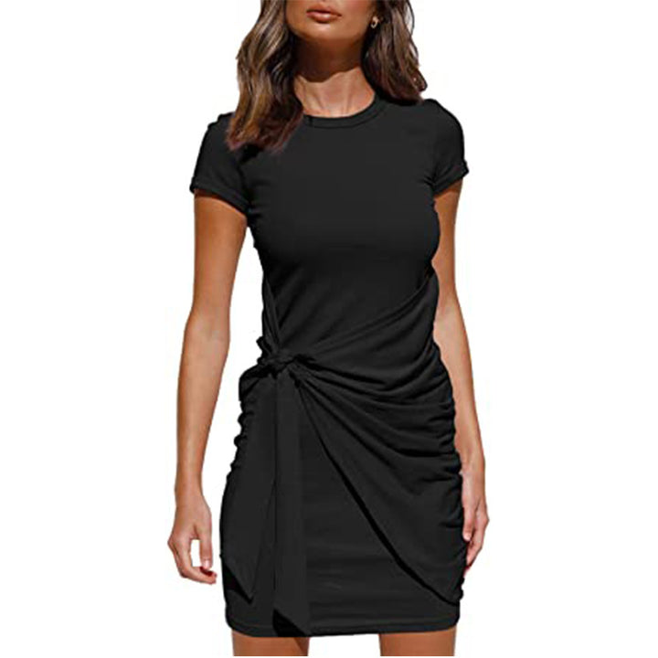 Lune London Women's Mini Ruffle Dress with Side Tie