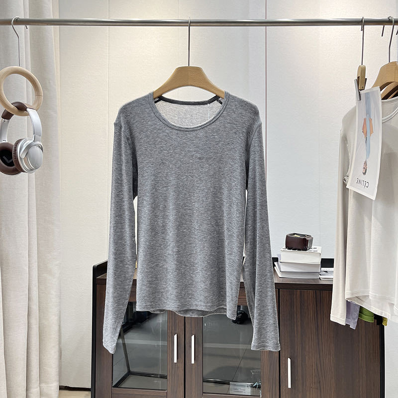 Chemise à manches longues pour femmes en jersey doux avec coupe ergonomique Chic & Stil