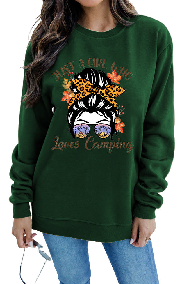 Sweatshirt pour femmes avec motif artistique de camping Chic & Stil