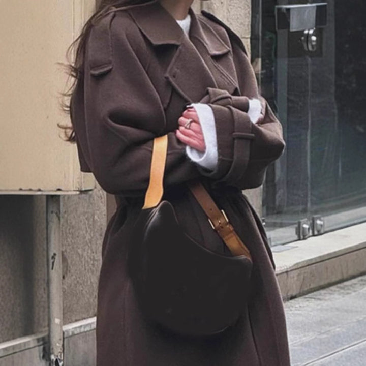 Oversized wool coat for women Lune London