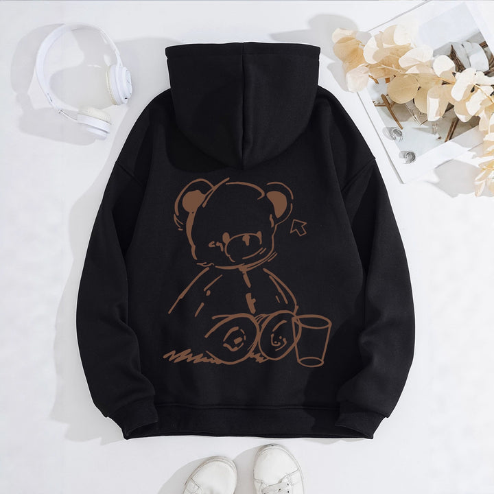 Women's Hoodie with Casual Bear Design Chic & Stil