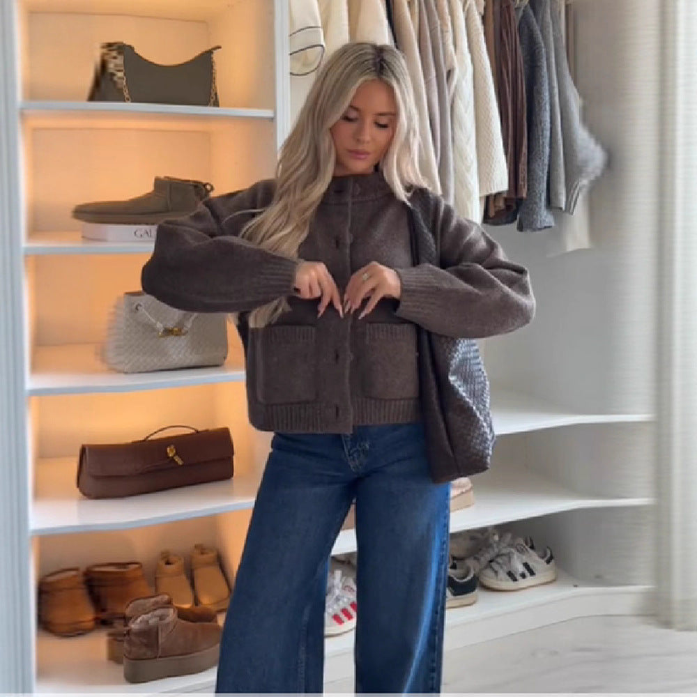 Cardigan Confortable Femme avec Grandes Poches Chic & Stil