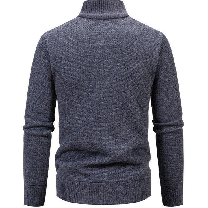 Men's knit jacket with modern zipper and stylish zippered side pockets Lune London