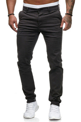 Modern chino pants for men with elastic waistband and slim fit Chic und Stil