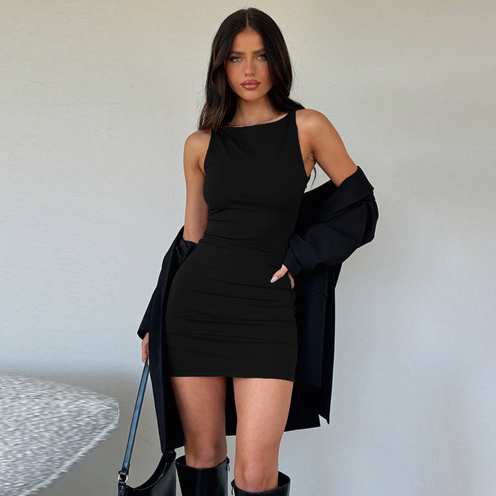 Lune London Mini Bodycon Dress with Ruffles for Women