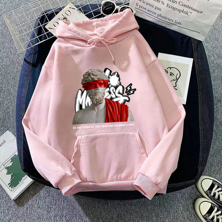 Women’s hoodie with modern graphic print and inspiring lettering Chic & Stil