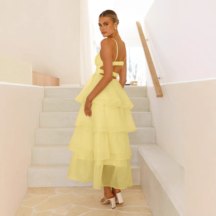 Light and airy maxi dress for women with voluminous layers Chic & Stil
