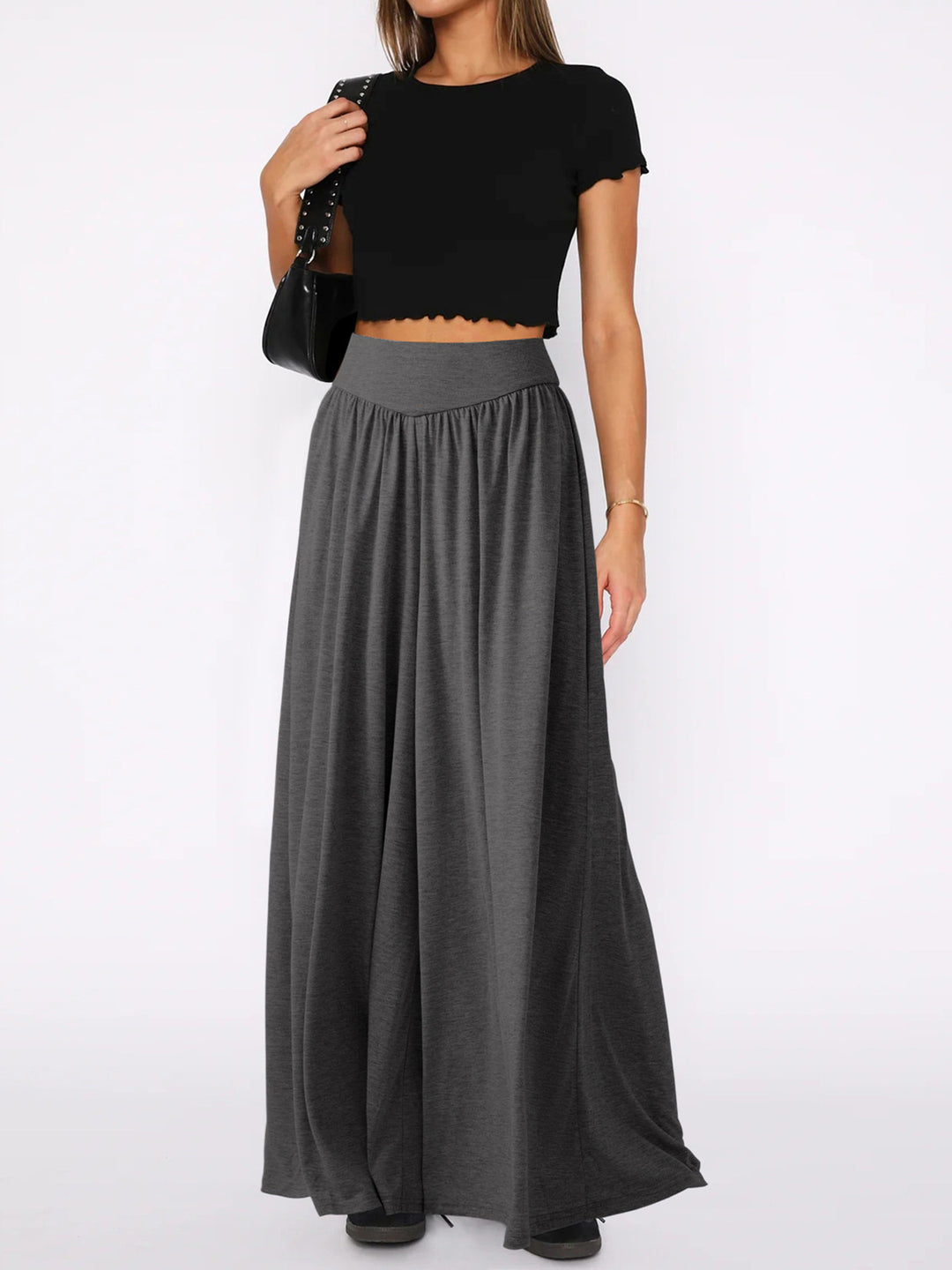 Airy maxi skirt for women with a loose fit and elastic waist Lune London