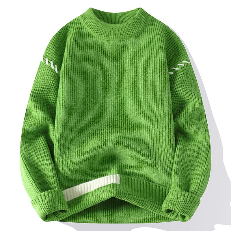 Ladies thick knit sweater with an innovative design and decorative details Lune London
