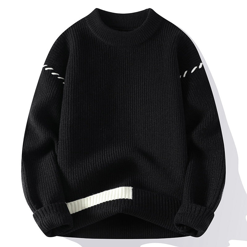 Ladies thick knit sweater with an innovative design and decorative details Lune London