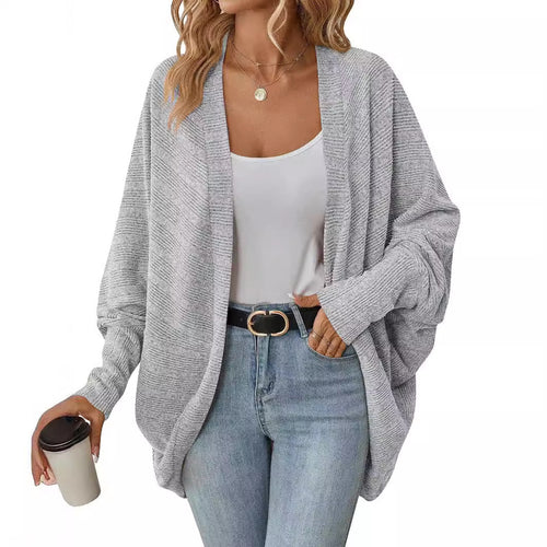 Casual knitted jacket for women with a relaxed fit and wide sleeves Lune London
