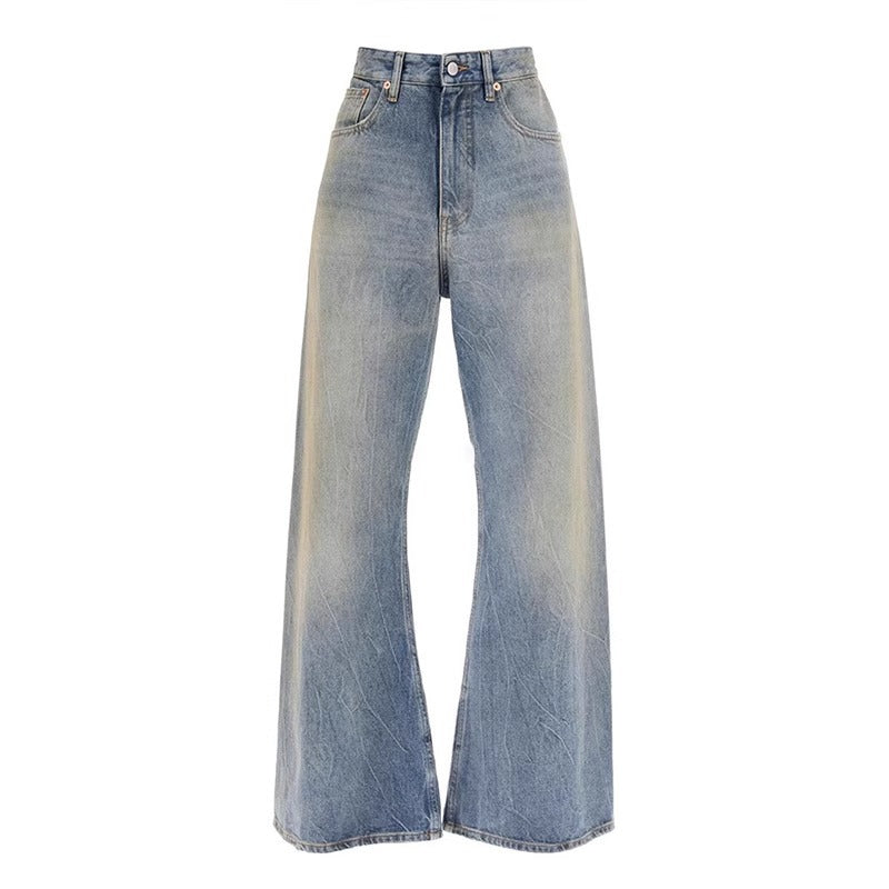Jeans larges pour femmes à taille haute Chic & Stil
