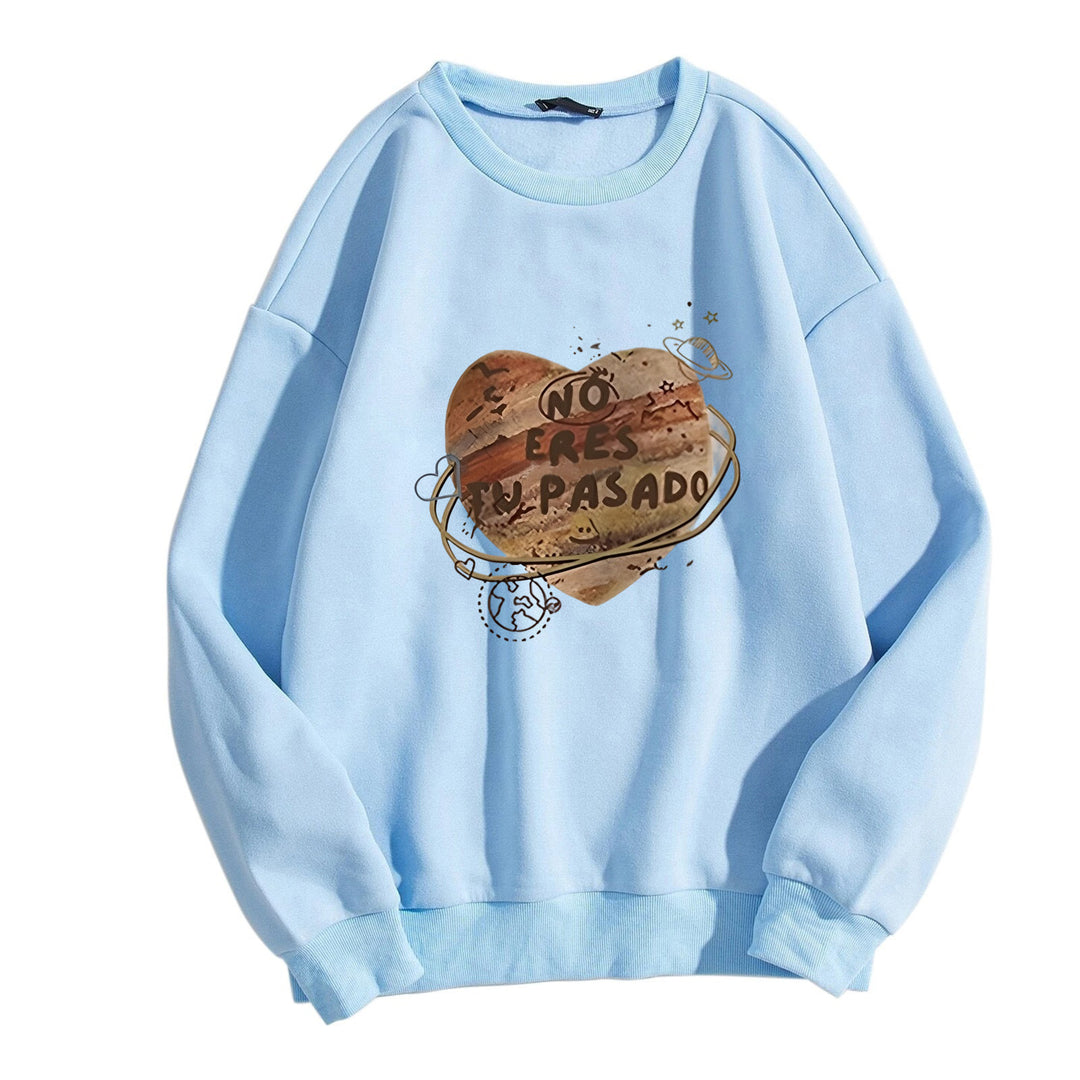Women casual sweatshirt with creative heart design Chic & Stil