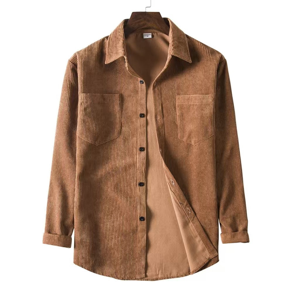 Casual corduroy shirt for women with two pockets Lune London
