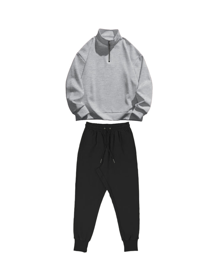 Casual tracksuit for men with practical pockets and modern high collar Lune London