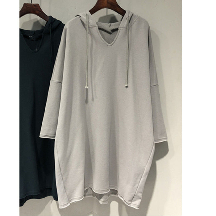 Women's hoodie dress with generous cut and hood Lune London