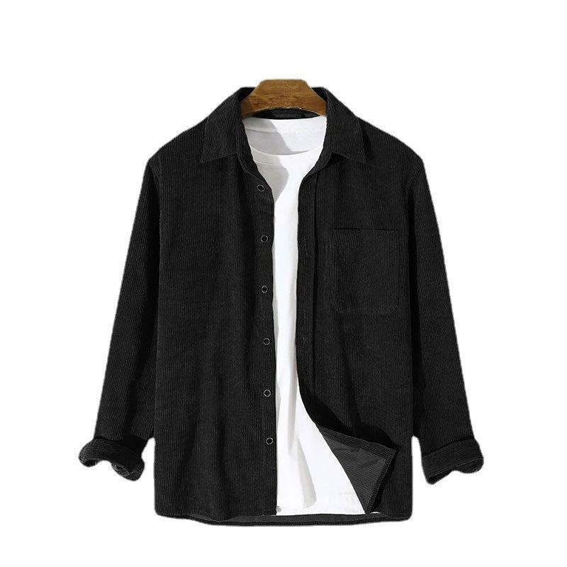 Corduroy jacket for men with a finely structured look and a practical chest pocket Lune London