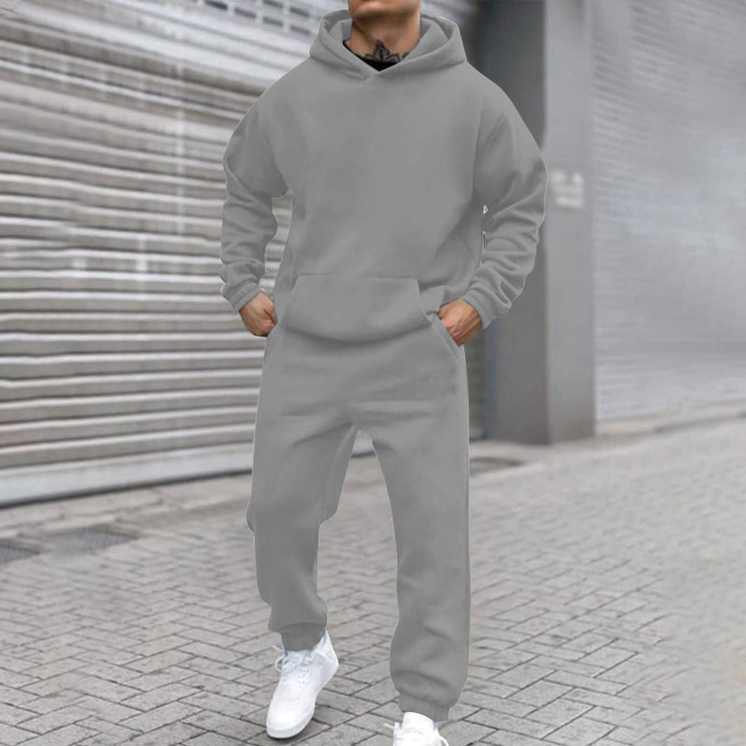 Men's Comfortable Hoodie Suit with Elastic Waistband and Practical Pockets Lune London