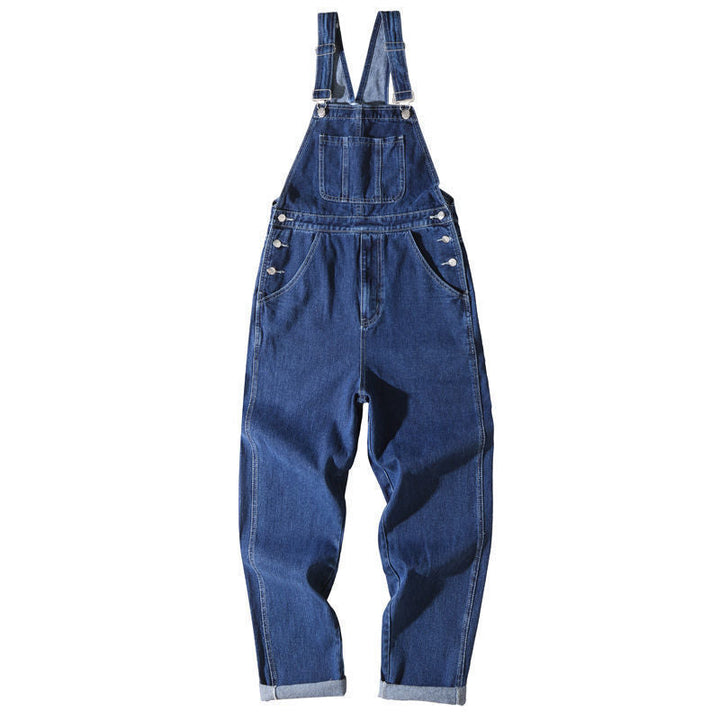 Men's Denim Overalls Loose