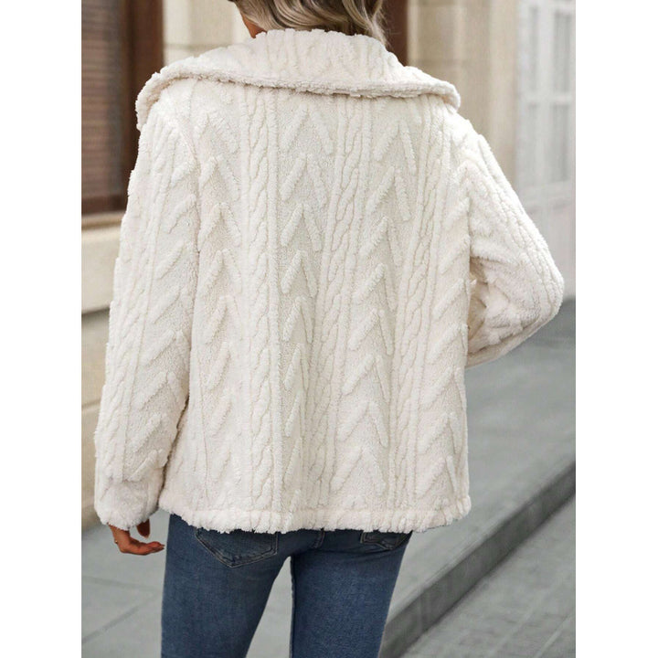 Ladies cozy knit sweater with large buttons Lune London