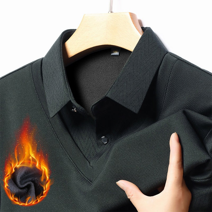 Trendy long sleeve shirt for men with structured collar and moisture-regulating properties Lune London