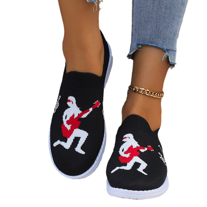 Breathable Slip-On Sneakers for Women with Elastic Upper Lune London