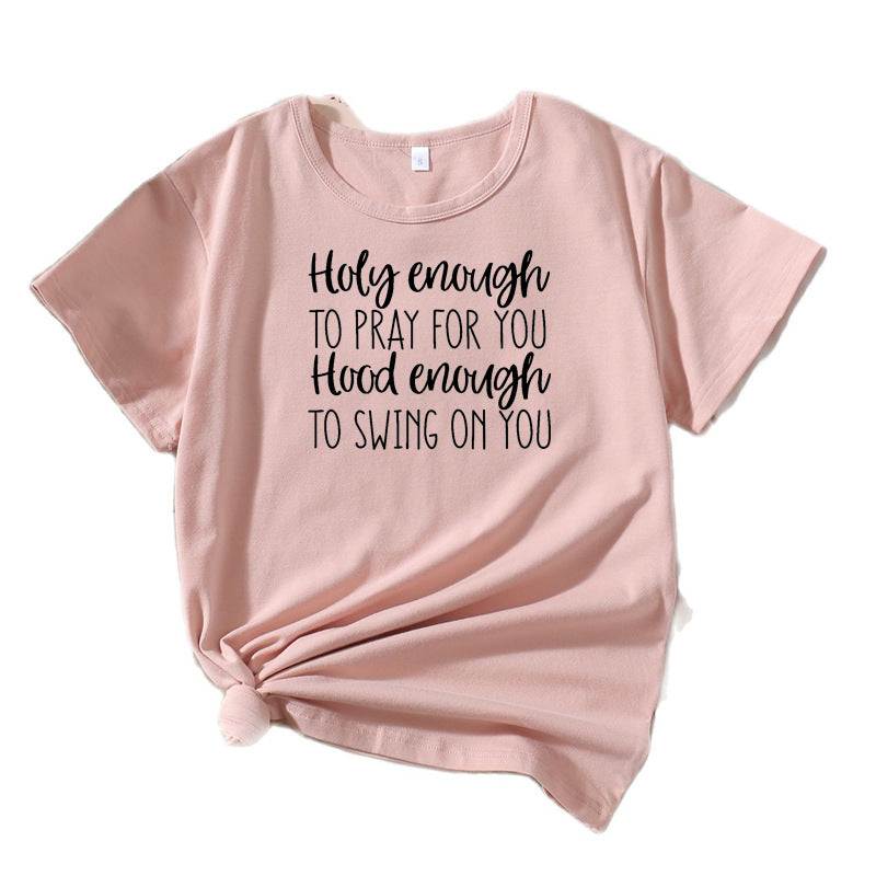 Women Casual Graphic T-shirt Inspiring Lune London
