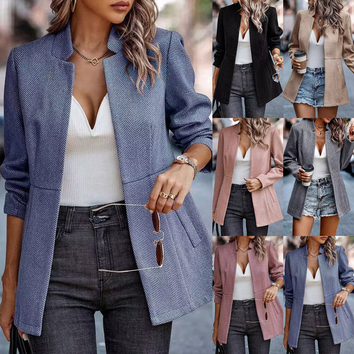 Women's herringbone jacket with structured cut Lune London