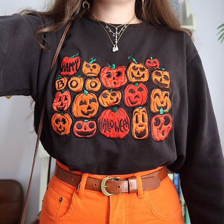Women's sweatshirt with Halloween Lune London pattern