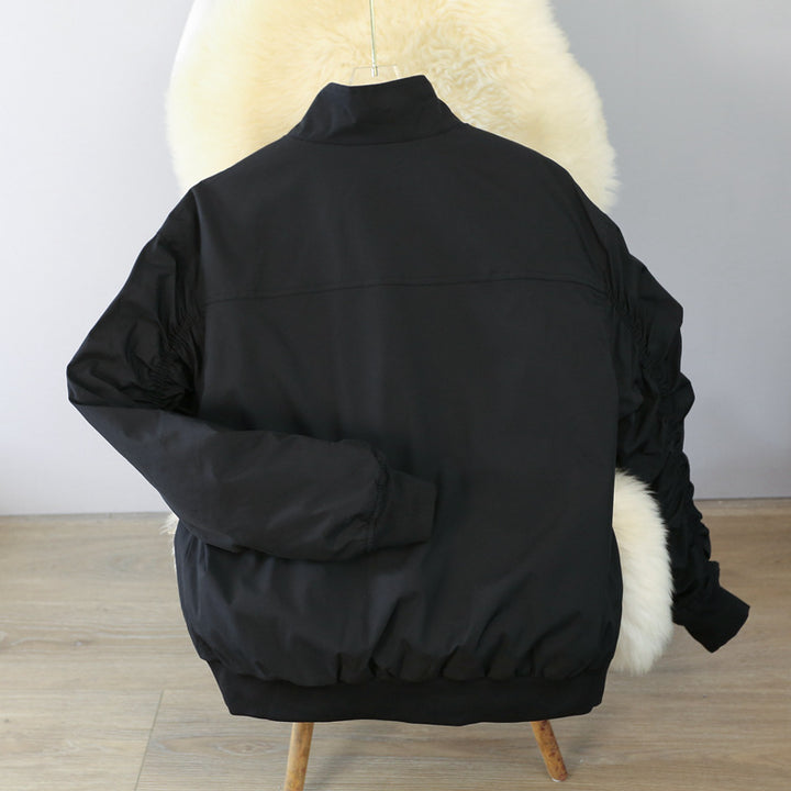 Transitional jacket for men with elastic arm openings and practical pockets Lune London