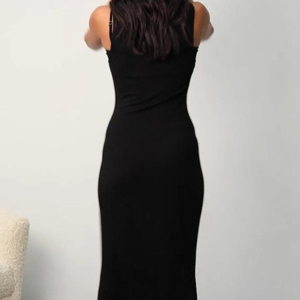 Maxi dress for women with an innovative cut-out design and a fitted top Lune London