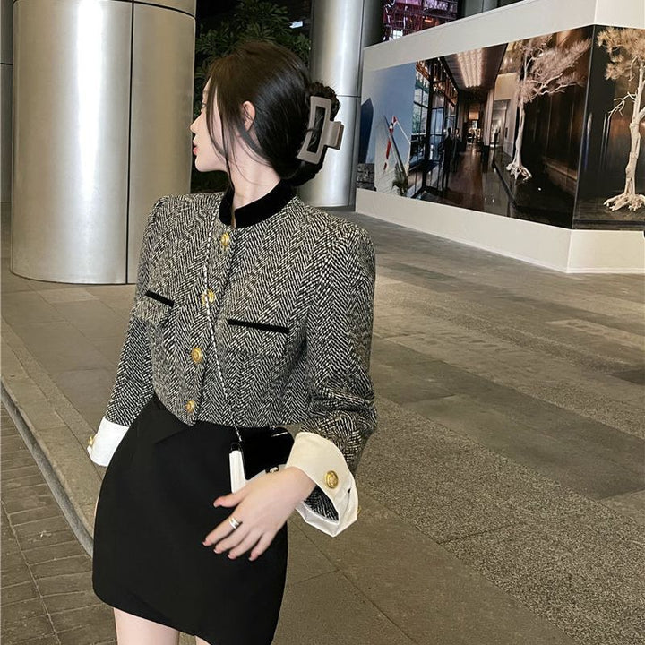 Dame Design-vest with contrasting collar and high-quality buttons Lune London