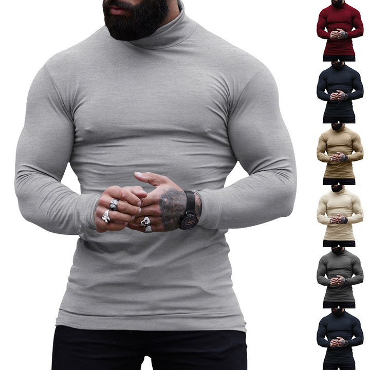 Stylish turtleneck sweater for men in soft and stretchy material Lune London