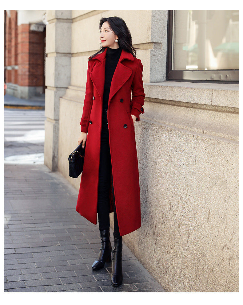 Elegant trench coat for women with double-breasted and loose fit Lune London