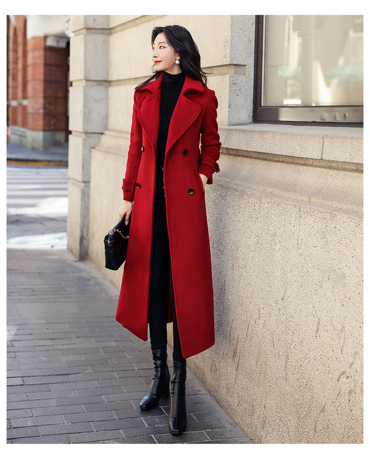 Elegant trench coat for women with double-breasted and loose fit Lune London