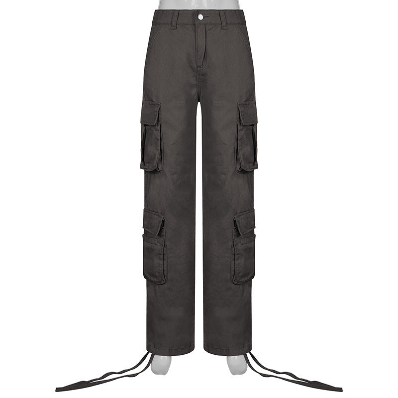 Cargo pants for women with practical zip pockets and a relaxed fit Lune London