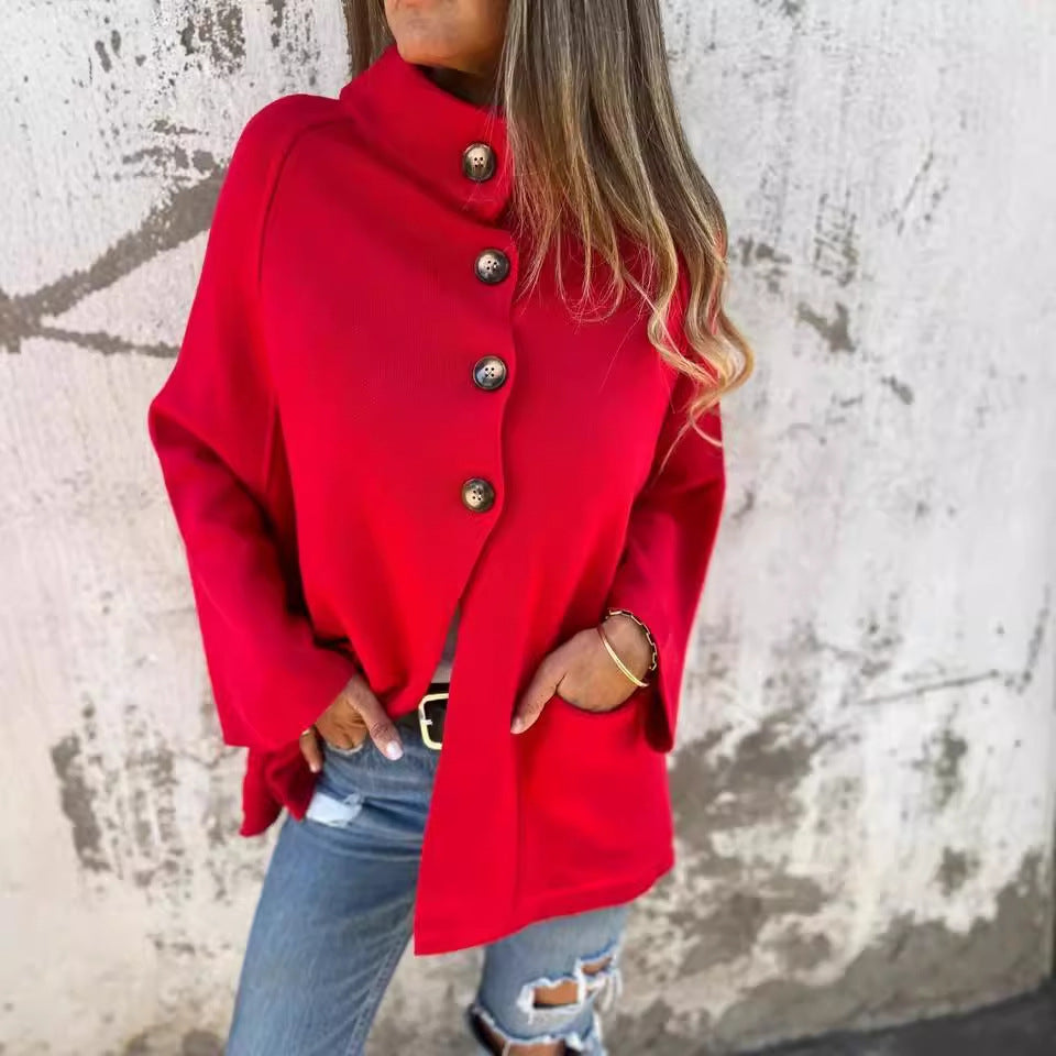 Women’s knit jacket with large pockets and relaxed fit Lune London