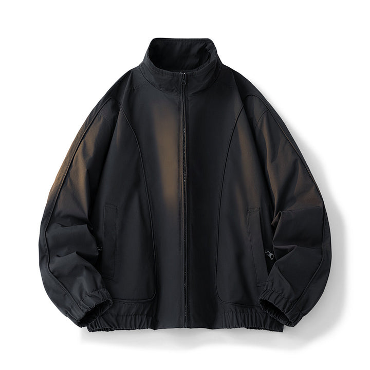 Custom women's transition jacket with elastic waist and practical pockets Lune London