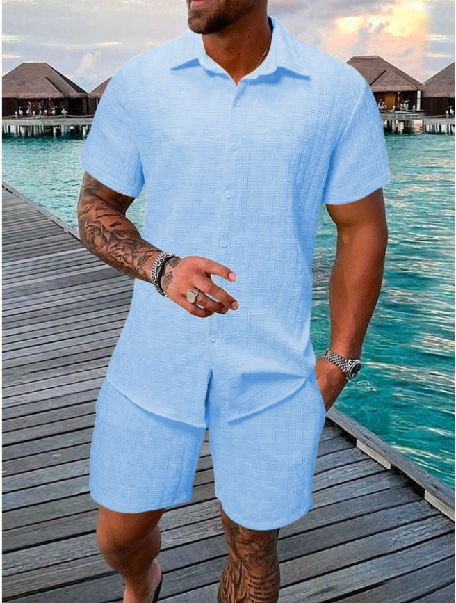 Men's Structured Short Sleeve Beach Outfit Lune London